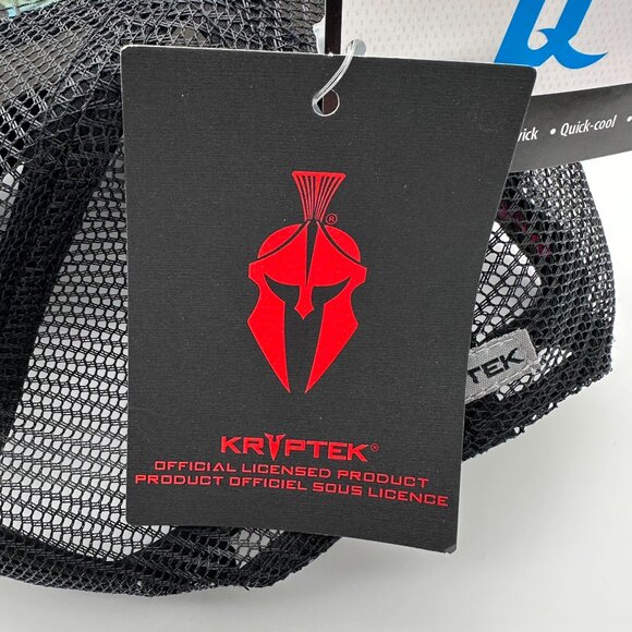 Kryptek Spartan Structured 6 Panel Meshback Snapback Cap, OSFM, Neptune/Black - Picture 9 of 15